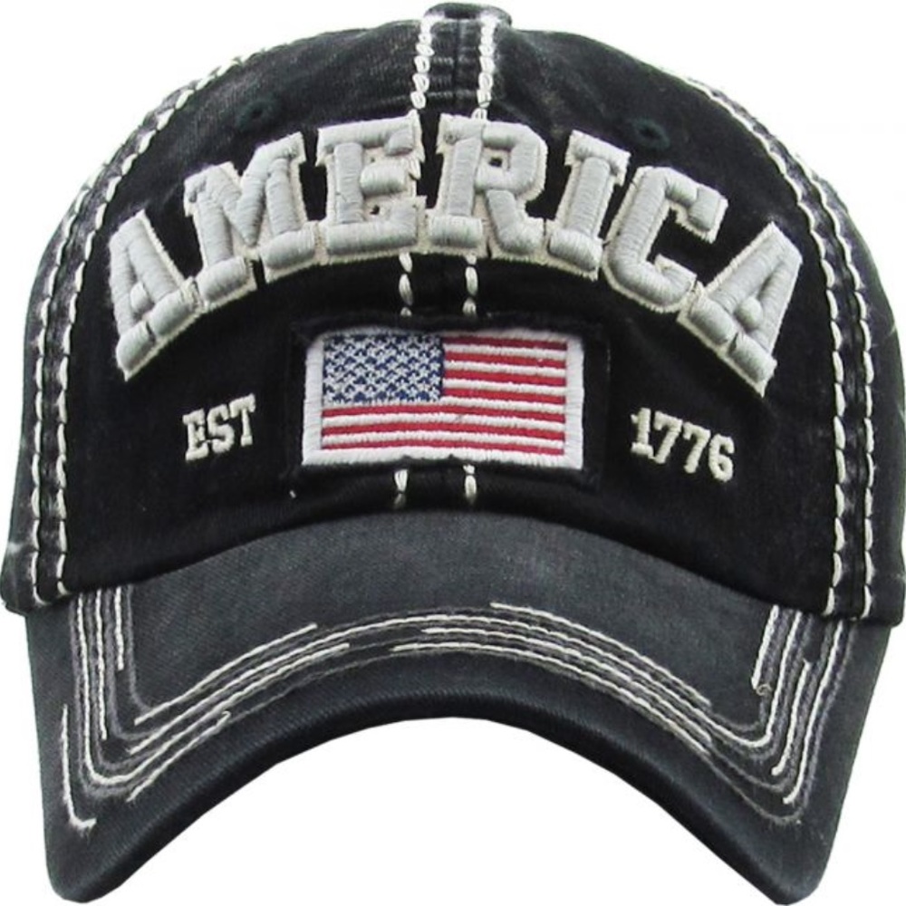 AMERICA Flag 1776 baseball cap